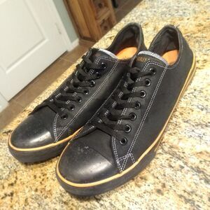 Harley-Davidson Men’s D93197 Biker Motorcycle Casual Shoes Black Orange Size 12